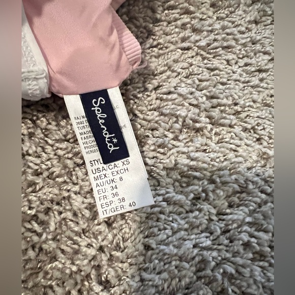 Splendid Pink and White Bikini sz XS - Picture 9 of 11